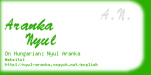 aranka nyul business card